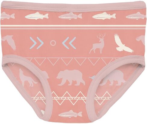 KicKee Girls Underwear, Set of 3, Prints and Solid Colors, Soft Girl Panties, Toddler to Big Kid, All Day Wear in Kuwait