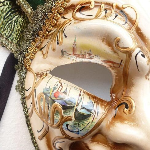 Full Face Venetian Jester Mask Masquerade Mardi Gras Wall Decorative Art Collection in Saudi Arabia