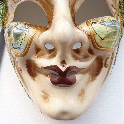 Full Face Venetian Jester Mask Masquerade Mardi Gras Wall Decorative Art Collection in Saudi Arabia