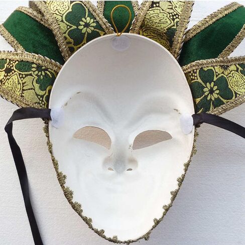 Full Face Venetian Jester Mask Masquerade Mardi Gras Wall Decorative Art Collection in Saudi Arabia