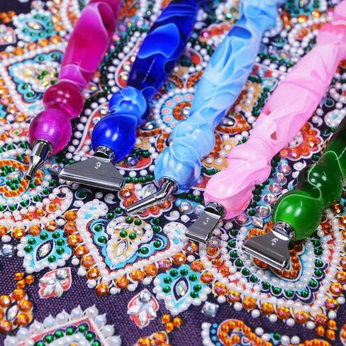 Praise V Do Diamond Painting Pen Kit - 7D Resin Pen with Metal Placer, Stylus Drill for Nail Art & Decoration in Kuwait