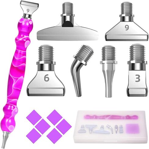 Praise V Do Diamond Painting Pen Kit - 7D Resin Pen with Metal Placer, Stylus Drill for Nail Art & Decoration in Saudi Arabia
