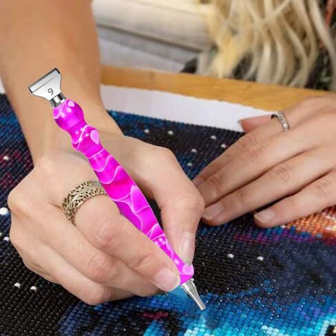 Praise V Do Diamond Painting Pen Kit - 7D Resin Pen with Metal Placer, Stylus Drill for Nail Art & Decoration in Saudi Arabia
