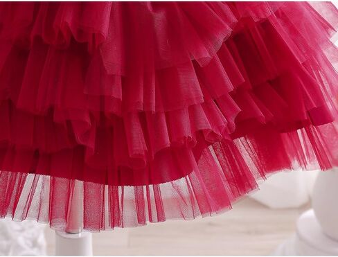 ThreeKids Girls Flower Vintage Floral Sequin Sleeveless Dress Wedding Party Pegeant Dance Gown in Saudi Arabia