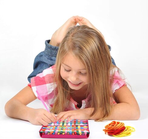 حلقات BENBO Loom Potholder، 192 قطعة حلقات حرفية منسوجة متعددة الألوان مقاس 7 بوصات مع 1 قطعة خطاف كروشيه لمستلزمات الحرف اليدوية in Kuwait