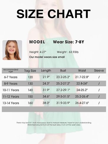 EXLURA Girls 2024 Summer Dress Spaghetti Strap Pleated Fashion Short Dresses in Saudi Arabia