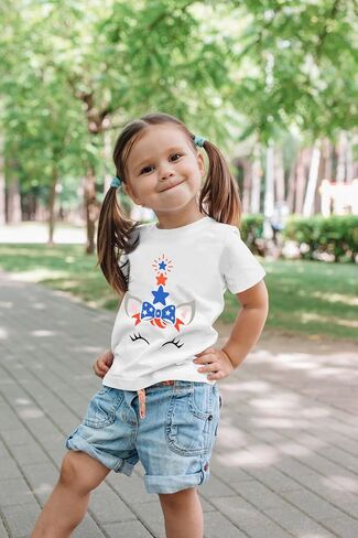 Tkria July 4th Tank Top Girl Toddler 4th of July Shirt Baby Girl American Flag Shirt USA Ruffle Tee Girl Patriotic Outfit in Saudi Arabia