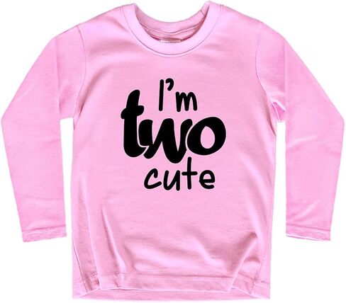 First Birthday 2nd Birthday Outfits for Toddler Girls Im Two Cute Shirt 1 Year Baby one 2 Year olds Second in Saudi Arabia