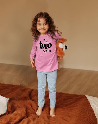 First Birthday 2nd Birthday Outfits for Toddler Girls Im Two Cute Shirt 1 Year Baby one 2 Year olds Second in Saudi Arabia