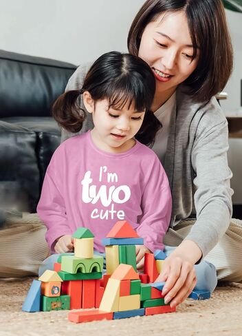 First Birthday 2nd Birthday Outfits for Toddler Girls Im Two Cute Shirt 1 Year Baby one 2 Year olds Second in Saudi Arabia