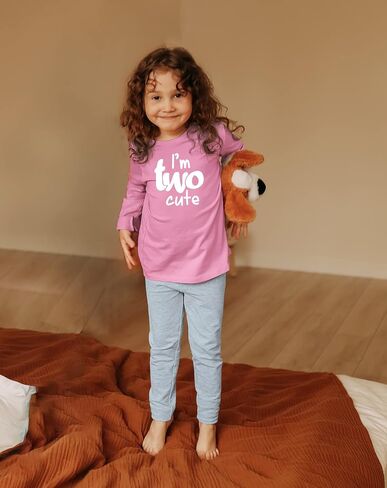 First Birthday 2nd Birthday Outfits for Toddler Girls Im Two Cute Shirt 1 Year Baby one 2 Year olds Second in Saudi Arabia