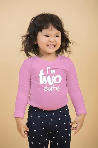 First Birthday 2nd Birthday Outfits for Toddler Girls Im Two Cute Shirt 1 Year Baby one 2 Year olds Second in Saudi Arabia
