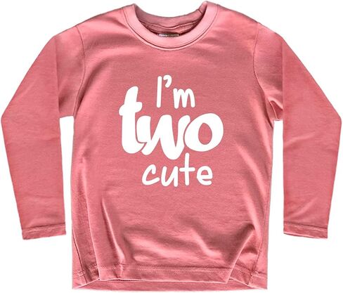 First Birthday 2nd Birthday Outfits for Toddler Girls Im Two Cute Shirt 1 Year Baby one 2 Year olds Second in Saudi Arabia