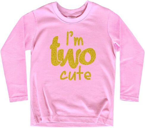 ملابس عيد الميلاد الأول وعيد الميلاد الثاني للفتيات الصغيرات قميص لطيف بعمر سنة واحدة وطفل بعمر سنتين ثانيًا in Kuwait