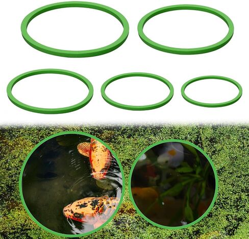 5pcs Aquarium Floating Plant Rings, 5 Sizes Foam Fish Feeding Rings Fish Tank Plant Ring Floating Plant Corral Feeding Ring for Keeping Floating Plants in Place (Black) in Saudi Arabia