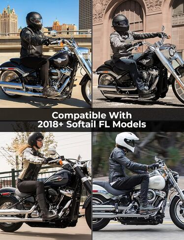 مجموعة موسعات لوحة الأرضية للسائق من KEMIMOTO مقاس 2.54 سم متوافقة مع موديلات 2018+ Softail FL التراثية الكلاسيكية Fat Boy Deluxe Sport Glide Softail Slim تتضمن البراغي والفواصل in Saudi Arabia