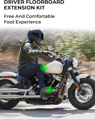 مجموعة موسعات لوحة الأرضية للسائق من KEMIMOTO مقاس 2.54 سم متوافقة مع موديلات 2018+ Softail FL التراثية الكلاسيكية Fat Boy Deluxe Sport Glide Softail Slim تتضمن البراغي والفواصل in Saudi Arabia
