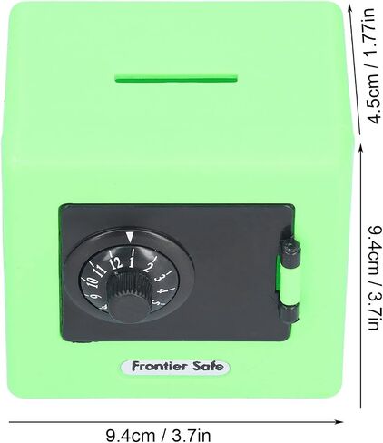 Safe Coin Cash Banks, Stylish Simple Money Saving Box Coin Slot Invariable Password Coded Lock for Daily Use(Green) in Saudi Arabia
