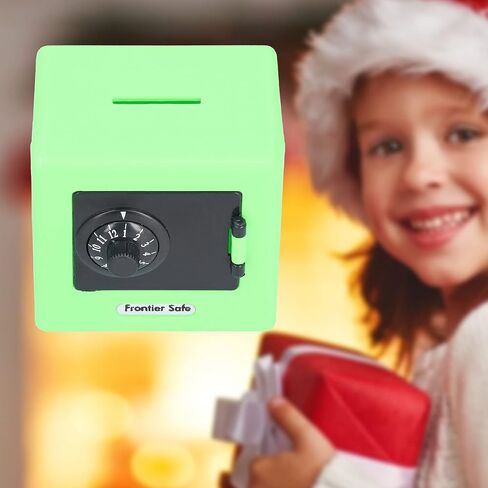 Safe Coin Cash Banks, Stylish Simple Money Saving Box Coin Slot Invariable Password Coded Lock for Daily Use(Green) in Saudi Arabia