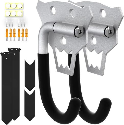 WEWOD Bike Rack Garage Wall Mount Bike Hanger,Bike Hooks for Garage Wall Bike Storage Bicycle Vertical System for Garage Indoor- Easily Hang/Detach - Holds up to 300 lb with Screws in Saudi Arabia