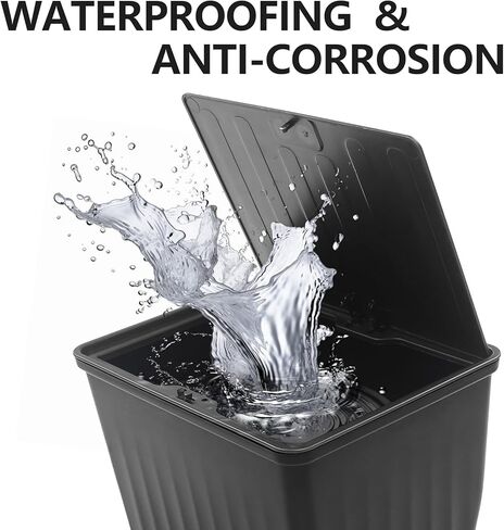 سلة المهملات الخلفية من BEEGROW لسيارة Tesla Model Y 2023 2022 2021، صندوق تخزين للمقعد الخلفي بسعة أكبر وتصميم غطاء يمكن فتحه، ملحقات داخلية من طراز Tesla Model Y in Kuwait