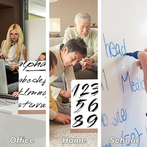 لوحة رسائل لافتة سبورة قابلة لإعادة الاستخدام من Fujinzhu - سبورة طباشير مقاس 11.7 بوصة × 8.3 بوصة، لوحة طباشير مزدوجة الجوانب للاستخدام الخشبي، لوحة سوداء سهلة المسح في اليوم الأول من المدرسة، لافتات سبورة صغيرة مع حامل in Kuwait