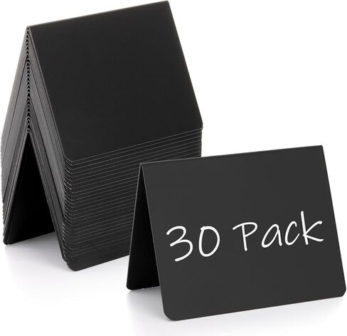 Tosnail 30 Pack 4 x 3 Inches Mini Chalkboard Signs, Food Labels, Retail Display, Small Chalkboard Labels for Retail Display, Special Events, Party Buffet in Kuwait