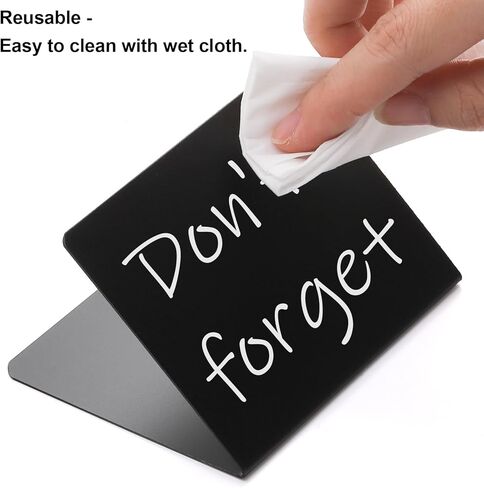 Tosnail 30 Pack 4 x 3 Inches Mini Chalkboard Signs, Food Labels, Retail Display, Small Chalkboard Labels for Retail Display, Special Events, Party Buffet in Kuwait