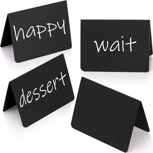 Tosnail 30 Pack 4 x 3 Inches Mini Chalkboard Signs, Food Labels, Retail Display, Small Chalkboard Labels for Retail Display, Special Events, Party Buffet in Kuwait