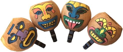 Cruiser Candy Coconut Bicycle Drink Holder, Can Holder, EBike Coffee Cup Holder, Bike Cell Phone Holder Beach Cruiser Water Bottle Holder. 100% Natural Hand Carved Sizes Vary (Flowers) in Saudi Arabia