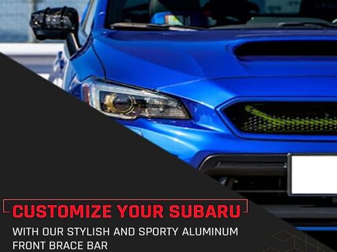 الملحقات الخارجية - قضيب دعامة أمامي من الألومنيوم متوافق مع طلاء سوبارو WRX STI باللون الأصفر النيون موديل 2015-2021 in Saudi Arabia