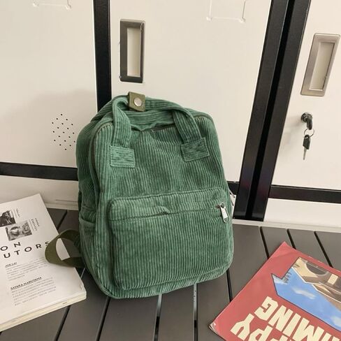 حقيبة ظهر Silcryal Minimalist Vintage Corduroy، حقيبة ظهر عصرية للهدايا (أوف وايت) in Saudi Arabia