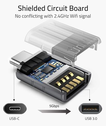 CASPERi Type C to USB 3.0 Adaptor 3 Pack, USB C to USB Adapter Type C OTG Convertor for MacBook Air Pro 2020 iMac iPad mini 6 Pro 2021 Dell XPS and more Type C Devices in Saudi Arabia