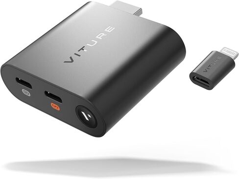 VITURE HDMI XR Adapter for iPhone 14 & Earlier Models, Enabling MultiScreen/Enhanced 3DoF/VR Videos, 2.8 Hours Battery Life, Charge While Playing, Direct Play on Playstation/Xbox/Gaming Consoles in Kuwait