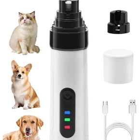 Silent Groom Pro، مطحنة أظافر Silent Groom Pro، 2025 أداة تشذيب أظافر الحيوانات الأليفة القابلة لإعادة الشحن عبر USB كتم الصوت، أداة تشذيب تجميل مخلب الحيوانات الأليفة، مجهزة بسرعتين، 3 منافذ، وبطارية طويلة، تشذيب مخالب آمنة في المنزل in Kuwait