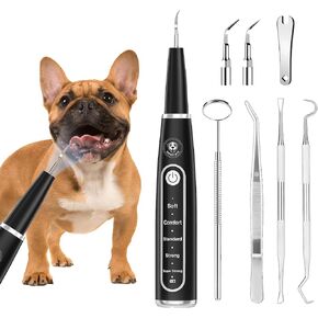 BRIGHT BITE™ | Ultrasonic Plaque Remover for Teeth | Dog Toothbrush; Cat Toothbrush | Quiet Tartar Remover | Dog Accessories | Teeth Cleaning Tools| Doggie Dental Scaler | Dental Tools | USB-C in Saudi Arabia