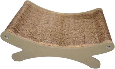 Raised Cat Sofa Bed Indoor Cats Lying Couch Kitten Scratching Bed Plush Lounger Furniture- Polyester in Saudi Arabia