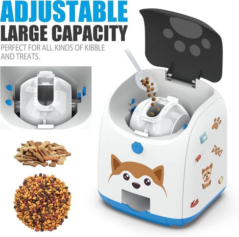 Dog Puzzle Feeder Toy – Remote Control Automatic Treat Dispenser with Light, Interactive IQ Training Slow Feeder, Large Capacity for All Dog Breeds in Saudi Arabia