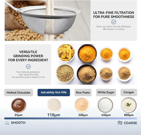 Glass Blenders for Kitchen with Tamper, Blender for Smoothies, Professional Blenders 1500W Motor, 9 Adjustable Speeds, 14 Preset Programs, High-Speed Heating Blender for Nut Milk, Soups, Sauces & More in Saudi Arabia