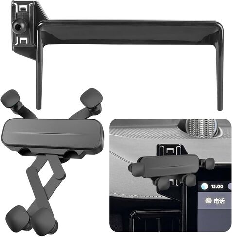 LUNQIN Car Phone Holder Mount for Volvo XC60 2018 2019 2020 2021 2022 2023 Auto Accessories Interior Decoration Mobile Cell Smartphone Bracket in Kuwait