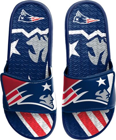 FOCO Minnesota Vikings NFL Mens Colorblock Big Logo Gel Slides - XL in Saudi Arabia