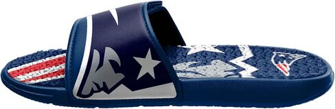 FOCO Minnesota Vikings NFL Mens Colorblock Big Logo Gel Slides - XL in Saudi Arabia