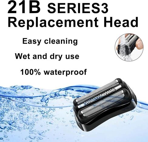 21B Series 3 Electric Shaver Replacement Head Compatible with Braun Series 3 Foil Shaver Replacement Heads 21b 3010s, 3040s,5409,etc for Braun Part 21b in Saudi Arabia