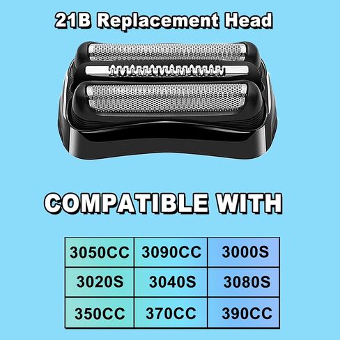21B Series 3 Electric Shaver Replacement Head Compatible with Braun Series 3 Foil Shaver Replacement Heads 21b 3010s, 3040s,5409,etc for Braun Part 21b in Saudi Arabia