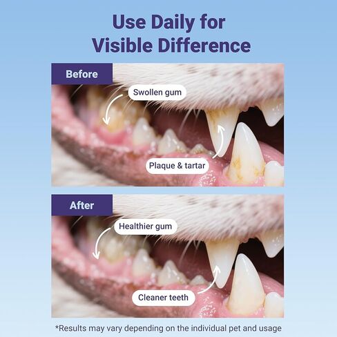 Dog Toothbrush for Medium and Large Dogs, 2pcs, Ultra Soft Bristle, Long-Lasting No Slip Handle, Pet Tooth Brush and Dental Cleaning Brush, Super Thin Bristle Gentle on Gum for Sensitive Pets, Blue in Kuwait