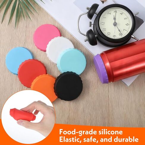 8 PCS Soda Can Covers, Reusable Pop Sodas Cans Lid, 8 Colors Silicone Soda Can Lids for Beer Coke Juice Standard Sodas Cans in Saudi Arabia