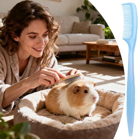 Bunny Brush, Bunny Grooming Comb | Hamster Chinchilla Brush - for Tiny Pet Ferret Indoor Home Coat Sensitive Skin Daily Care in Saudi Arabia