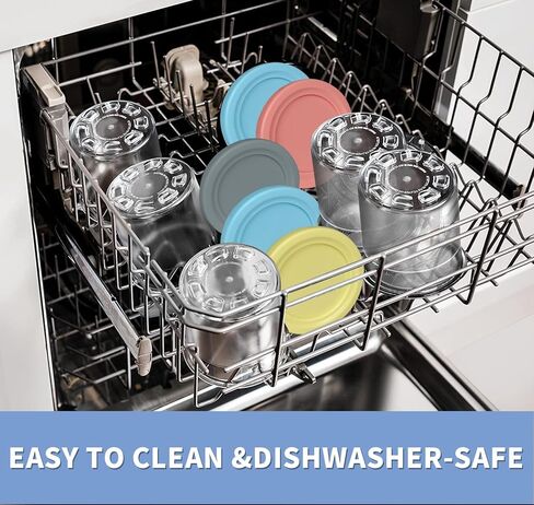 حاويات بديلة لمكاييل وأغطية نينجا كريمي - 4 عبوات، أكواب 16oz متوافقة مع ماكينة صنع الآيس كريم من سلسلة NC301 NC300 NC299AMZ NC290 - خالية من مادة BPA وآمنة للاستخدام في غسالة الأطباق in Kuwait