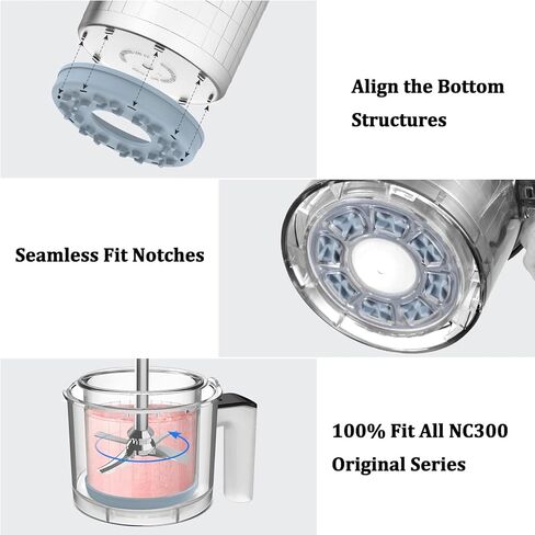 لمكاييل وأغطية نينجا كريمي - 4 عبوات، 16 أونصة متوافقة مع صانعات الآيس كريم من سلسلة NC299AMZ وNC300s، أكواب إضافية بديلة لحاويات نينجا الكريمية محكمة الغلق ومضادة للانزلاق وآمنة للاستخدام في غسالة الأطباق in Kuwait