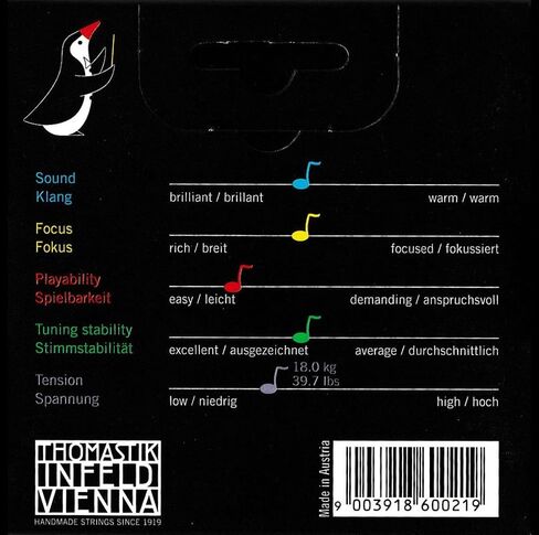مجموعة خيوط الكمان الدومينانت 135B.14 من Thomastik-Infeld مقاس 1/4 in Saudi Arabia